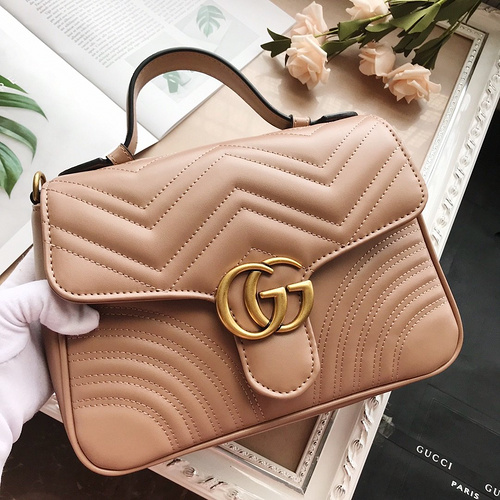 Gucci bag 2019 Early Spring Series GG Marmont series handbag 498110  leather-84833dff